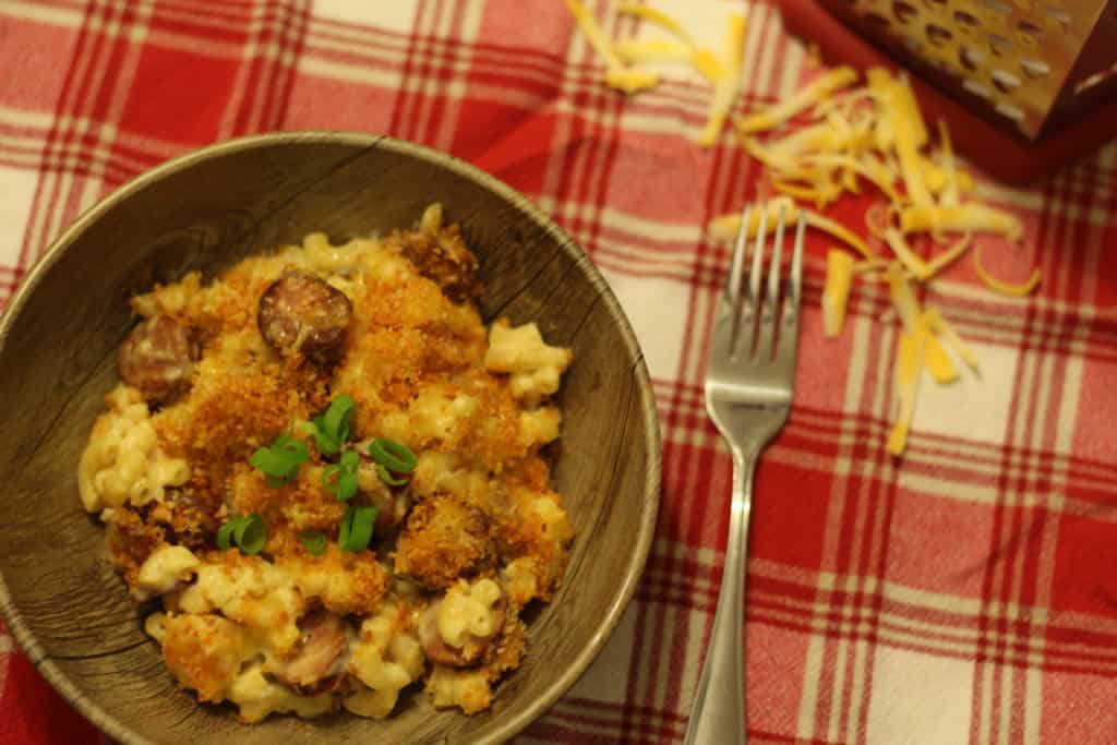 Macaronis au fromage et chorizo (Mac and cheese)