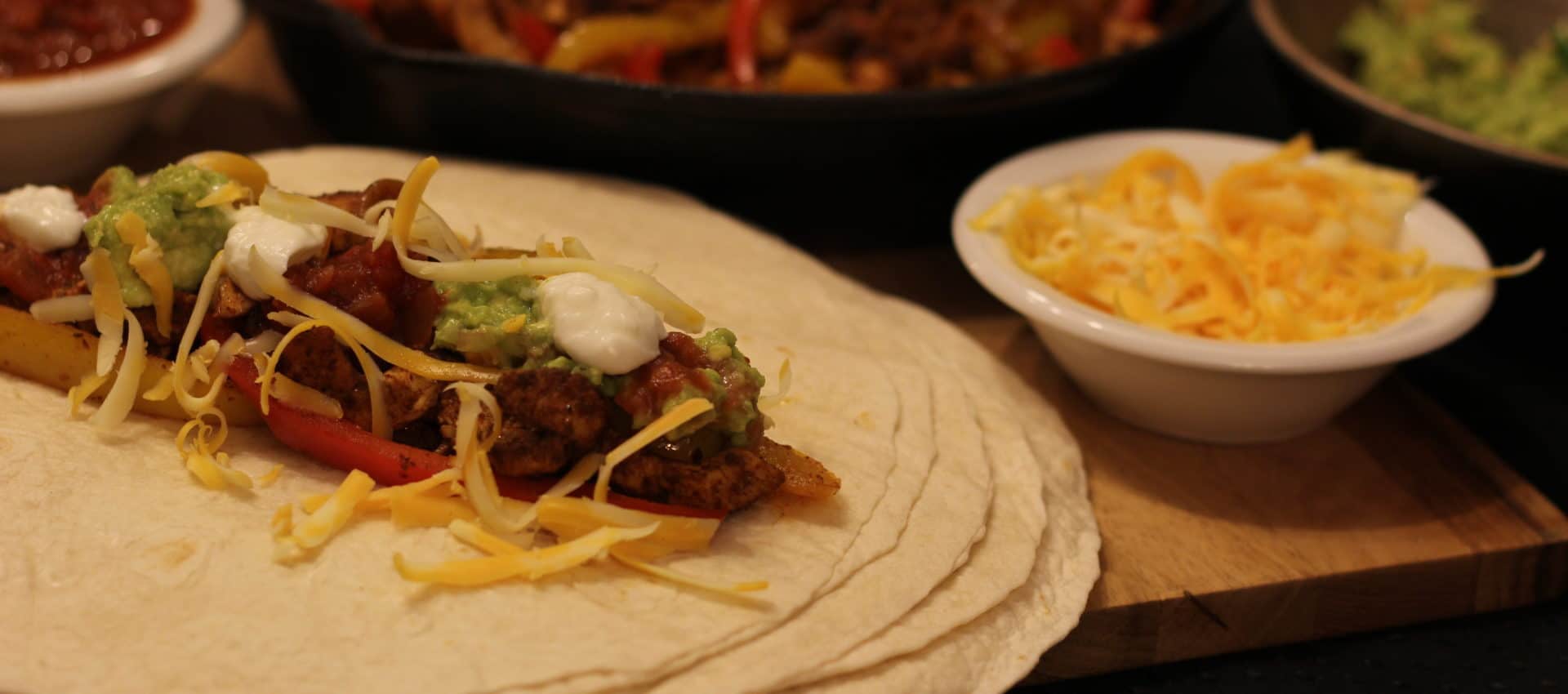 Fajitas au poulet