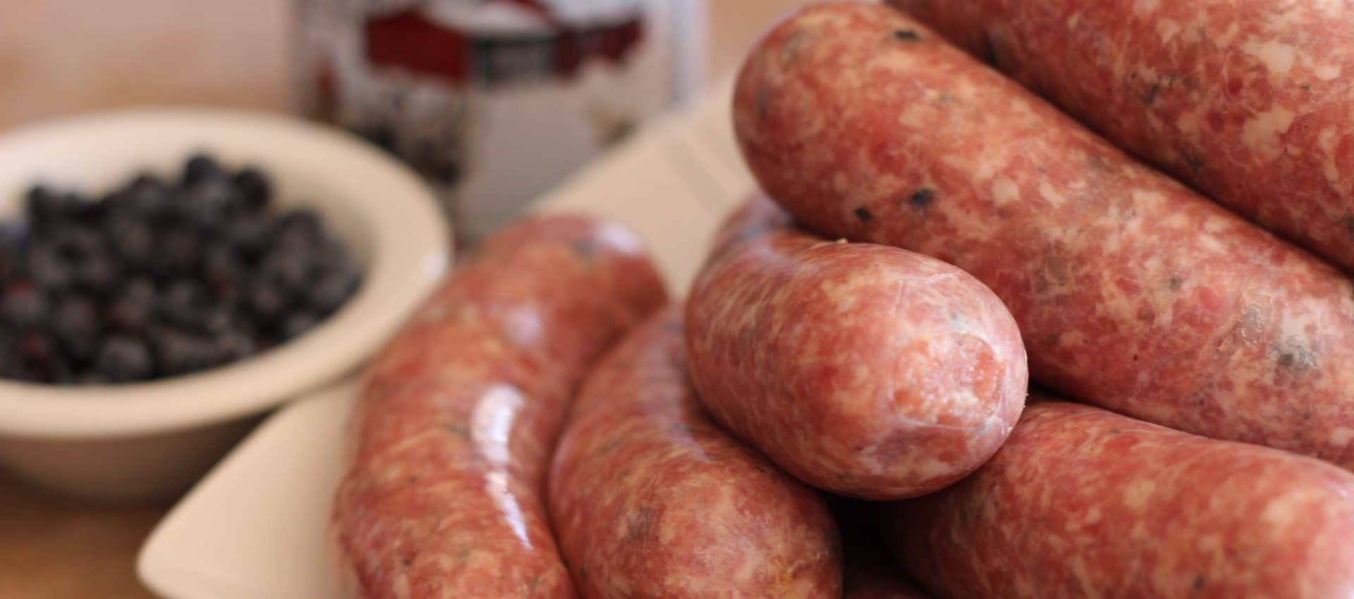 Saucisses aux bleuets et au sirop d'érable