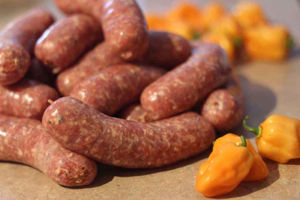 Saucisses au piments habanero