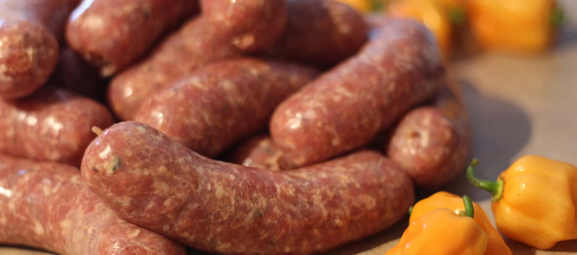 Saucisses au piments habanero